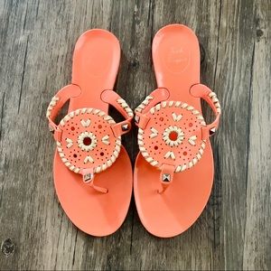 Jack Rogers Georgica Jelly Sandals Coral